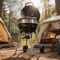 NAPOLEON PRO18 Leg Model 17.5-in W Black/Porcelain Kettle Charcoal Grill
