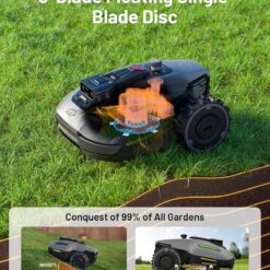 MAMMOTION YUKA mini RTK + AI Vision Robotic Lawn Mower (1/8 to 1/4 acre)