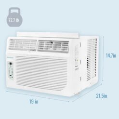 Keystone Large Room Window Air Conditioner with Heater, Remote Included ( 230-Volt , 12000-BTU )
