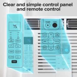 Antarctic Star 6000-BTU 115-Volt Small Room Window Air Conditioner Remote Included