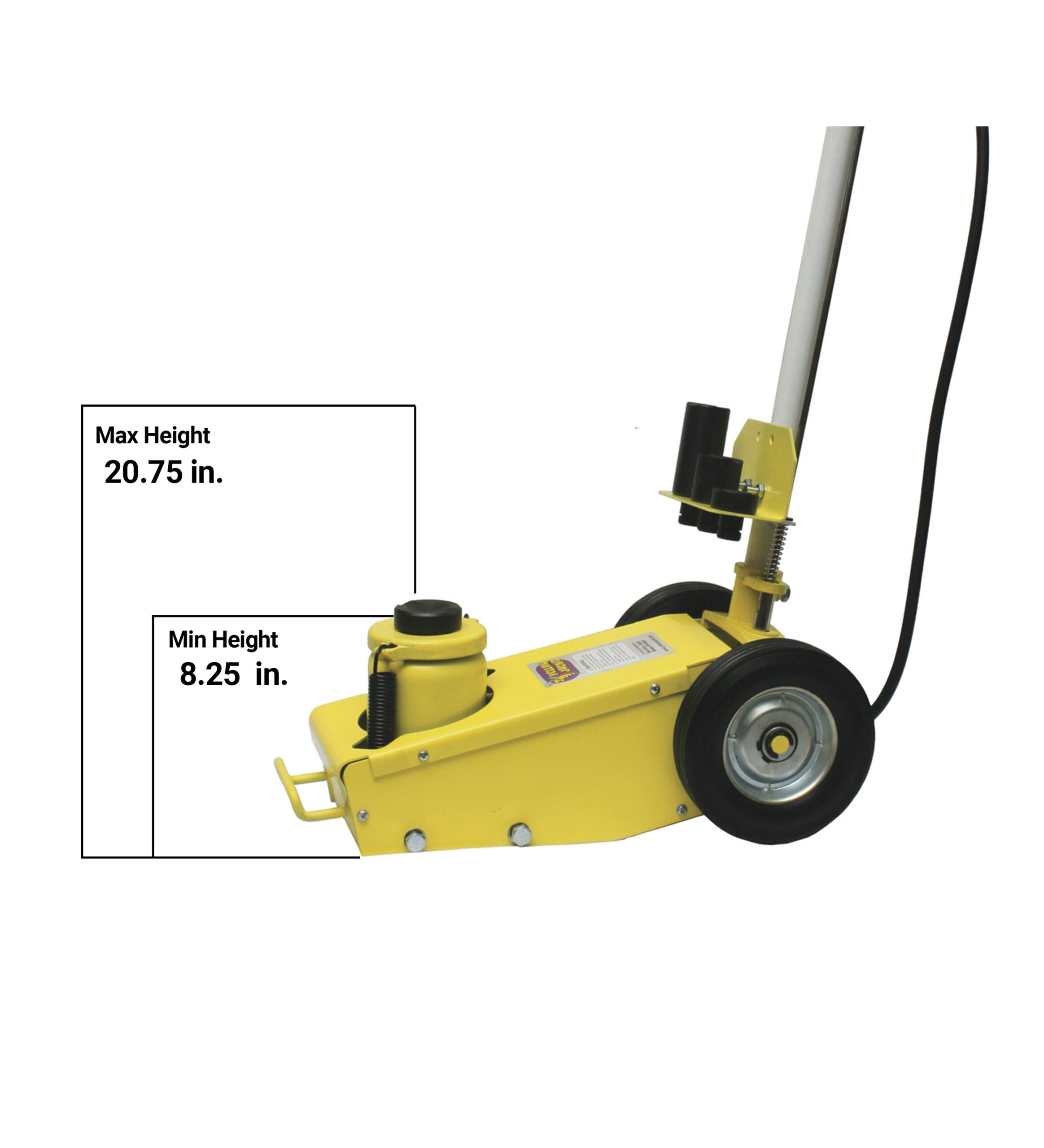 ESCO Yellow 22-Ton Steel Air/Hydraulic Floor jack