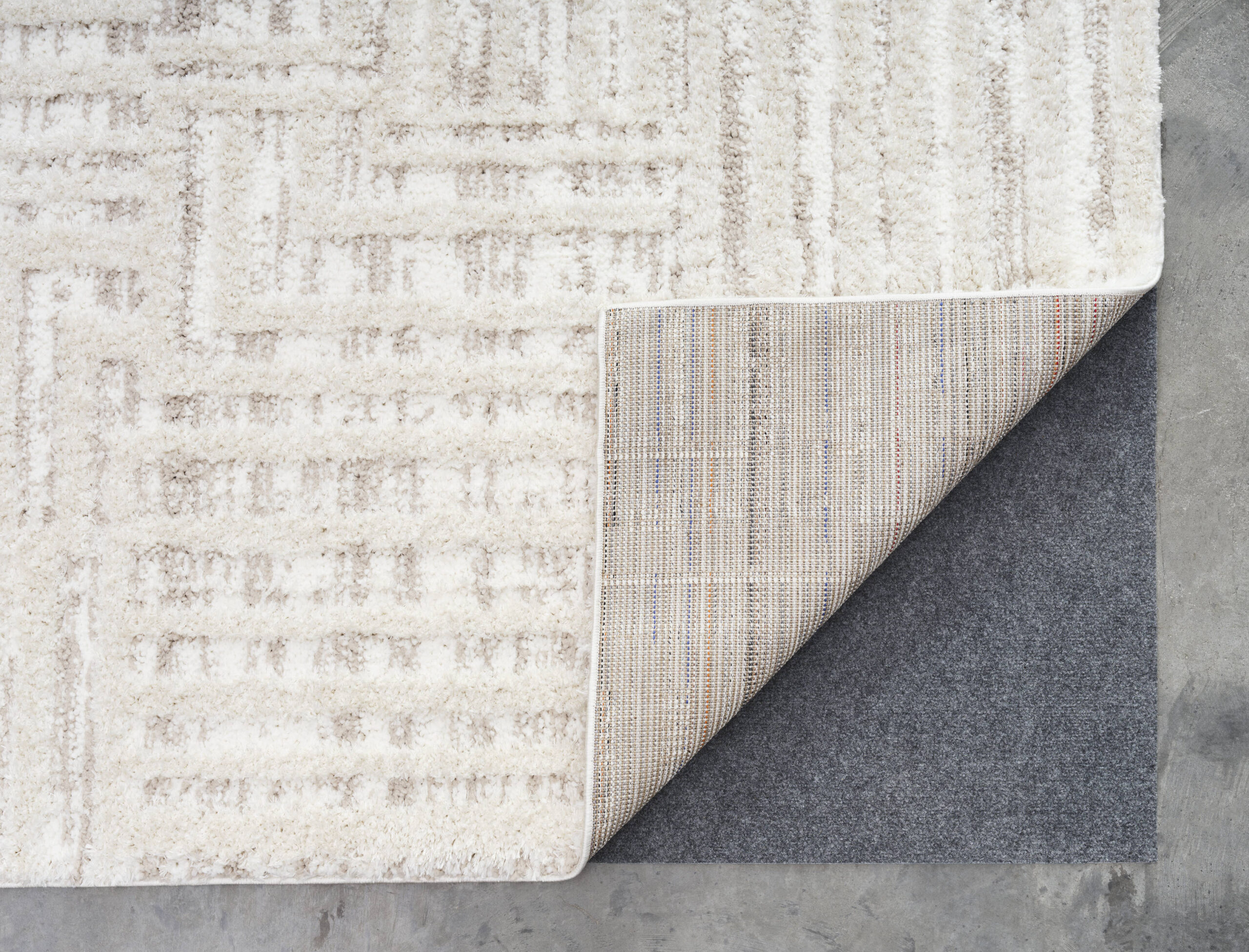 Origin 21 Alabaster Stone 9 x 12 (ft) Loomed Polyester Neutral Rectangular Indoor Geometric Industrial Spot Clean Only Pet Friendly Area rug