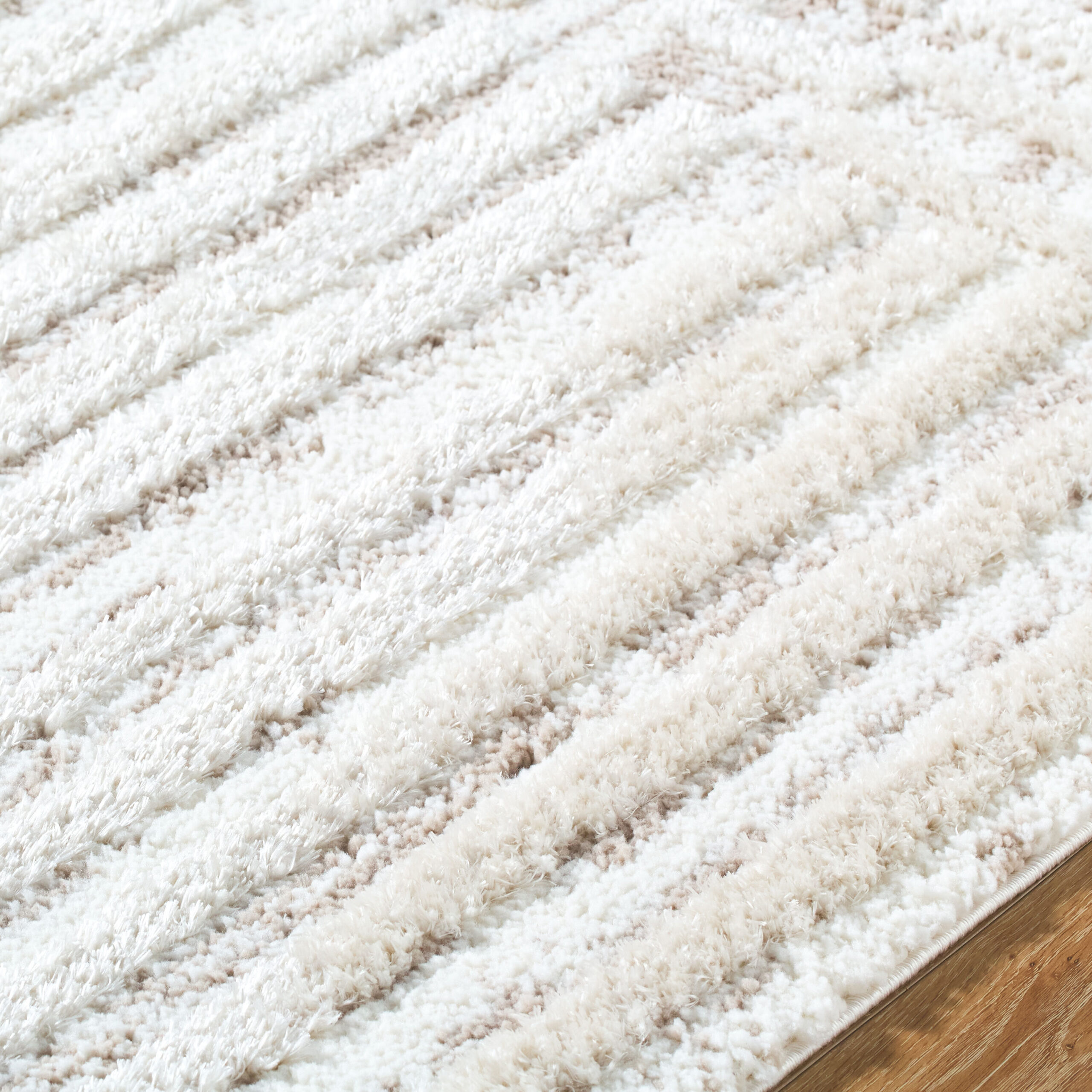 Origin 21 Alabaster Stone 9 x 12 (ft) Loomed Polyester Neutral Rectangular Indoor Geometric Industrial Spot Clean Only Pet Friendly Area rug