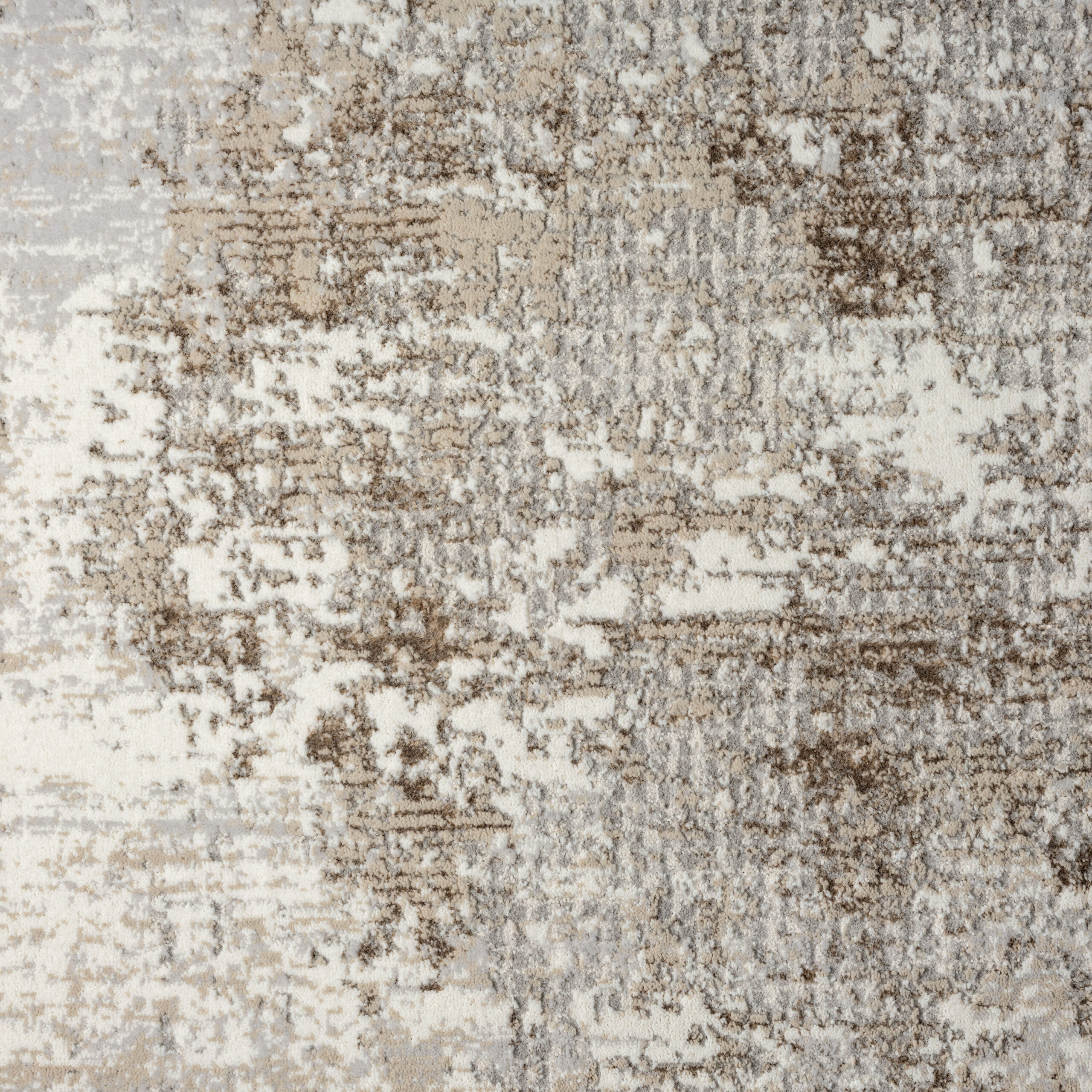 Origin 21 Beige Shimmer 9 x 12 (ft) Loomed Polyester Beige Rectangular Indoor Abstract Spot Clean Only Pet Friendly Area rug