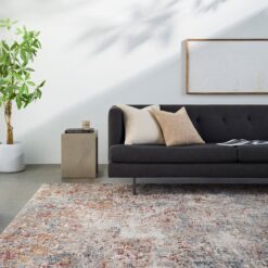Origin 21 River Embers 10 x 13 (ft) Loomed Polyester Multi Rectangular Indoor Abstract Mid-Century Modern Spot Clean Only Pet Friendly Area rug