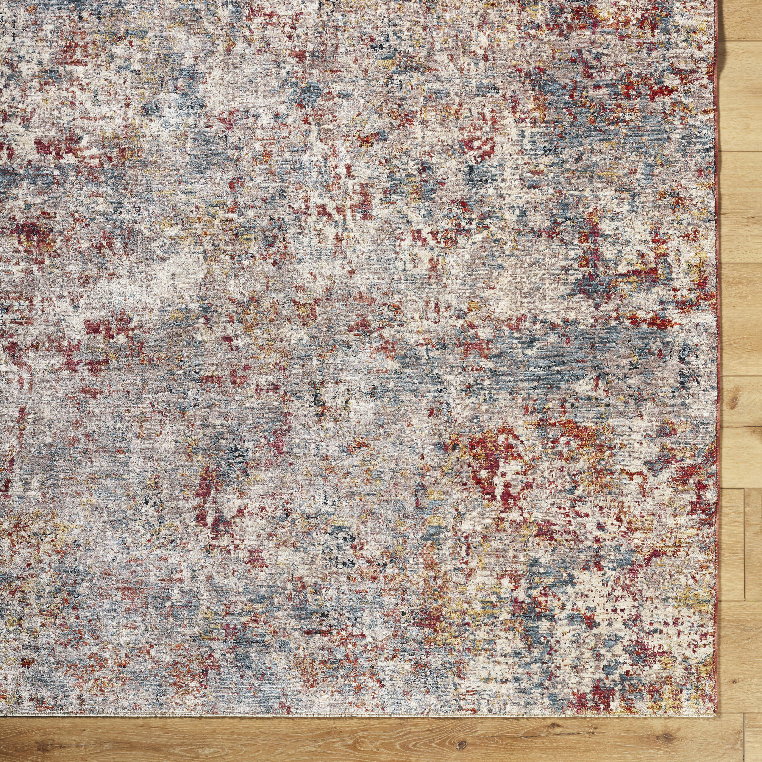 Origin 21 River Embers 10 x 13 (ft) Loomed Polyester Multi Rectangular Indoor Abstract Mid-Century Modern Spot Clean Only Pet Friendly Area rug