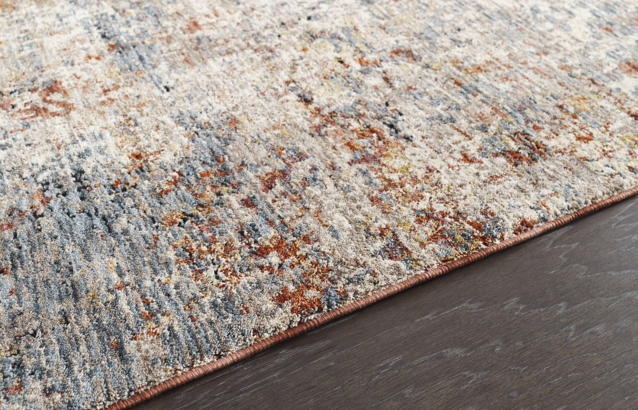 Origin 21 River Embers 10 x 13 (ft) Loomed Polyester Multi Rectangular Indoor Abstract Mid-Century Modern Spot Clean Only Pet Friendly Area rug