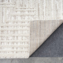 Origin 21 Alabaster Stone 10 x 13 (ft) Loomed Polyester Neutral Rectangular Indoor Geometric Industrial Spot Clean Only Pet Friendly Area rug