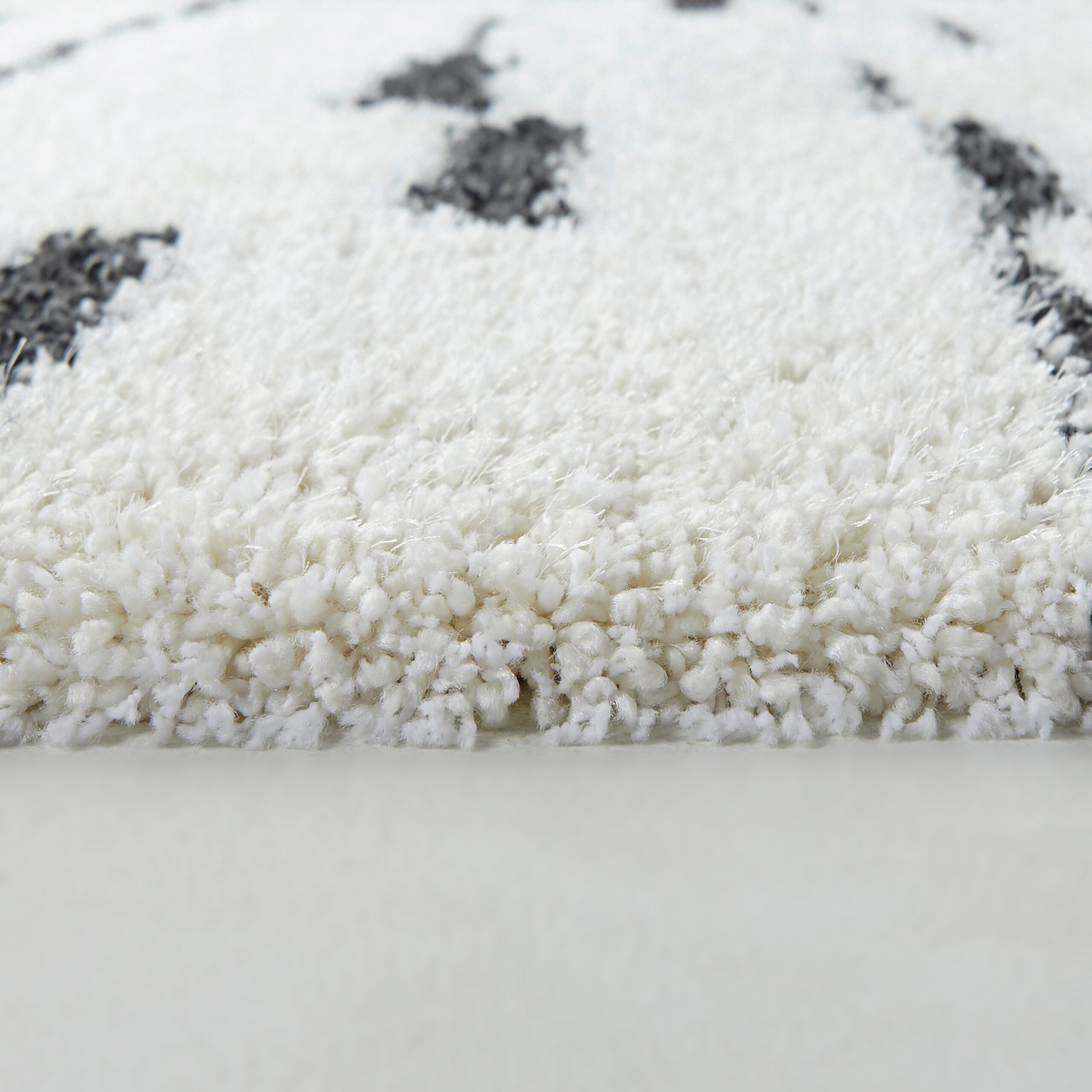 Origin 21 Fractured Paths 9 x 12 (ft) Polyester/Polypropylene Black/White Rectangular Indoor Abstract Mid-Century Modern Spot Clean Only Area rug