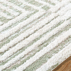 Origin 21 Green Alabaster Stone 10 x 13 (ft) Loomed Polyester Gray Rectangular Indoor Geometric Industrial Spot Clean Only Pet Friendly Area rug