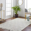 Origin 21 Auckland Wool 9 x 12 (ft) Loomed Wool White Rectangular Indoor Geometric Moroccan Spot Clean Only Pet Friendly Area rug