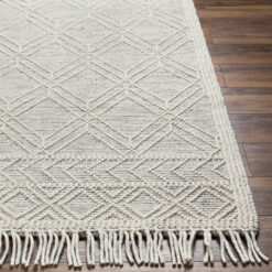 Origin 21 Auckland Wool 9 x 12 (ft) Loomed Wool White Rectangular Indoor Geometric Moroccan Spot Clean Only Pet Friendly Area rug