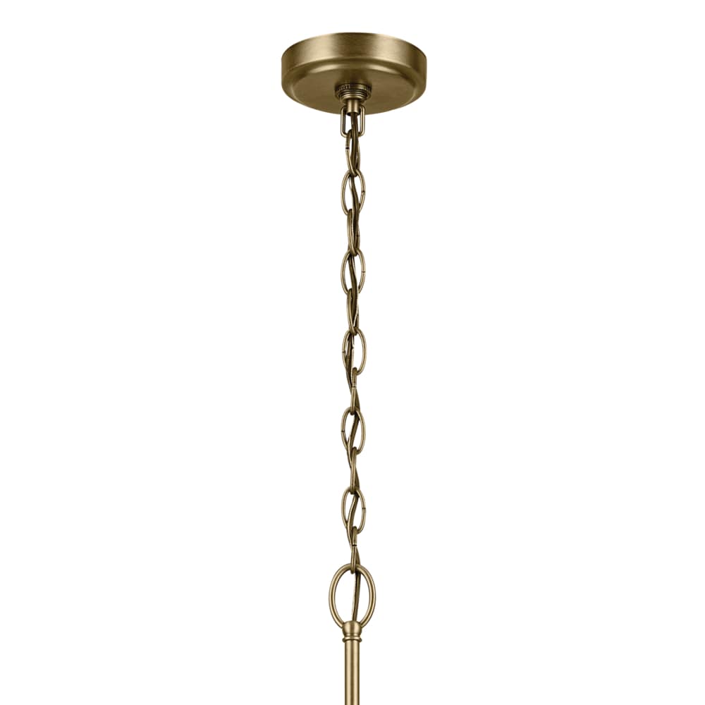 Kichler Winslow 3 -Light Polished Gold Seeded glass Steel Chandelier