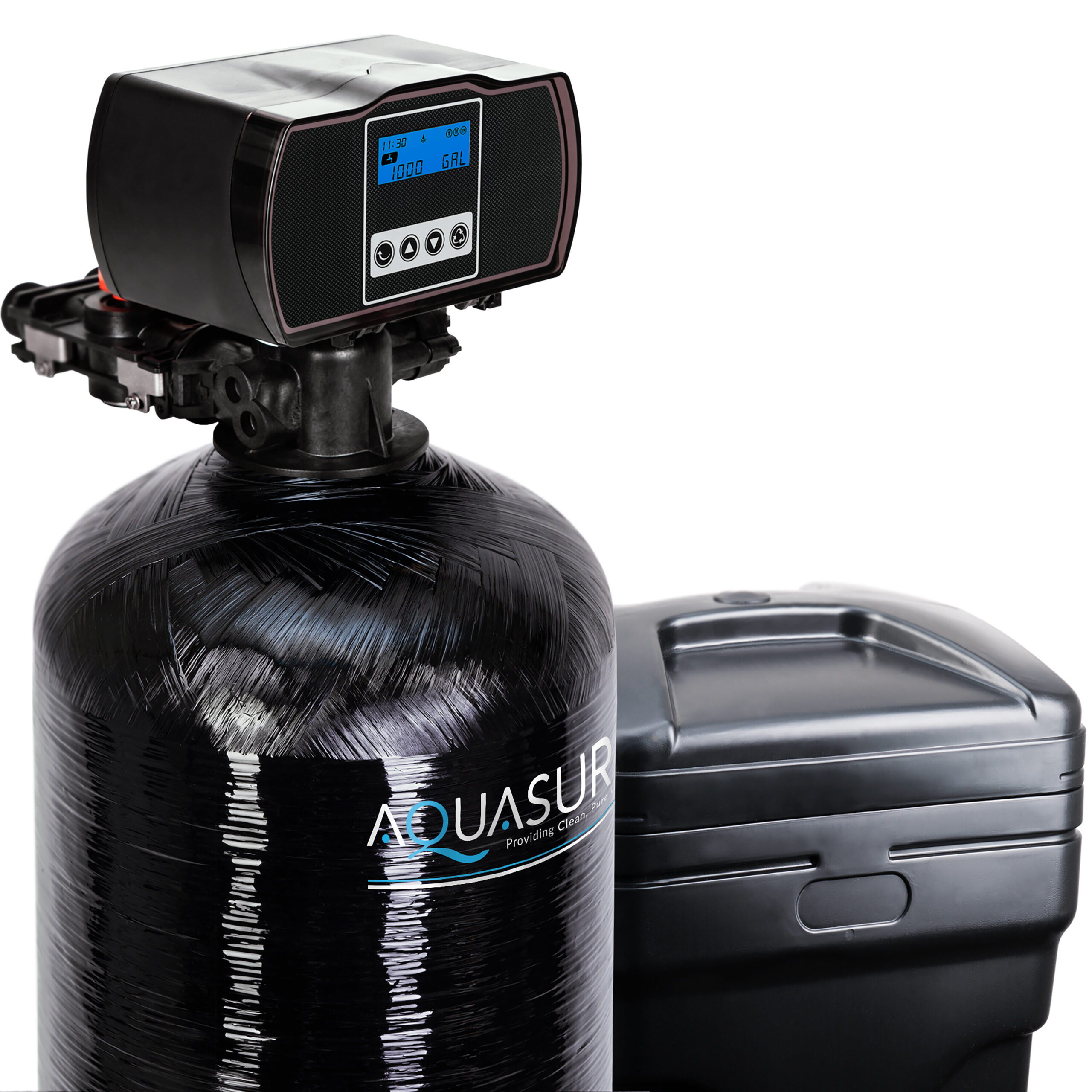 AQUASURE 70000 Grain Harmony Water Softener and Whole House Filtration System for Hard Water and Iron Reduction