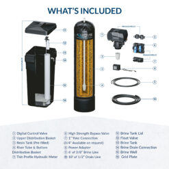 AQUASURE 70000 Grain Harmony Water Softener and Whole House Filtration System for Hard Water and Iron Reduction