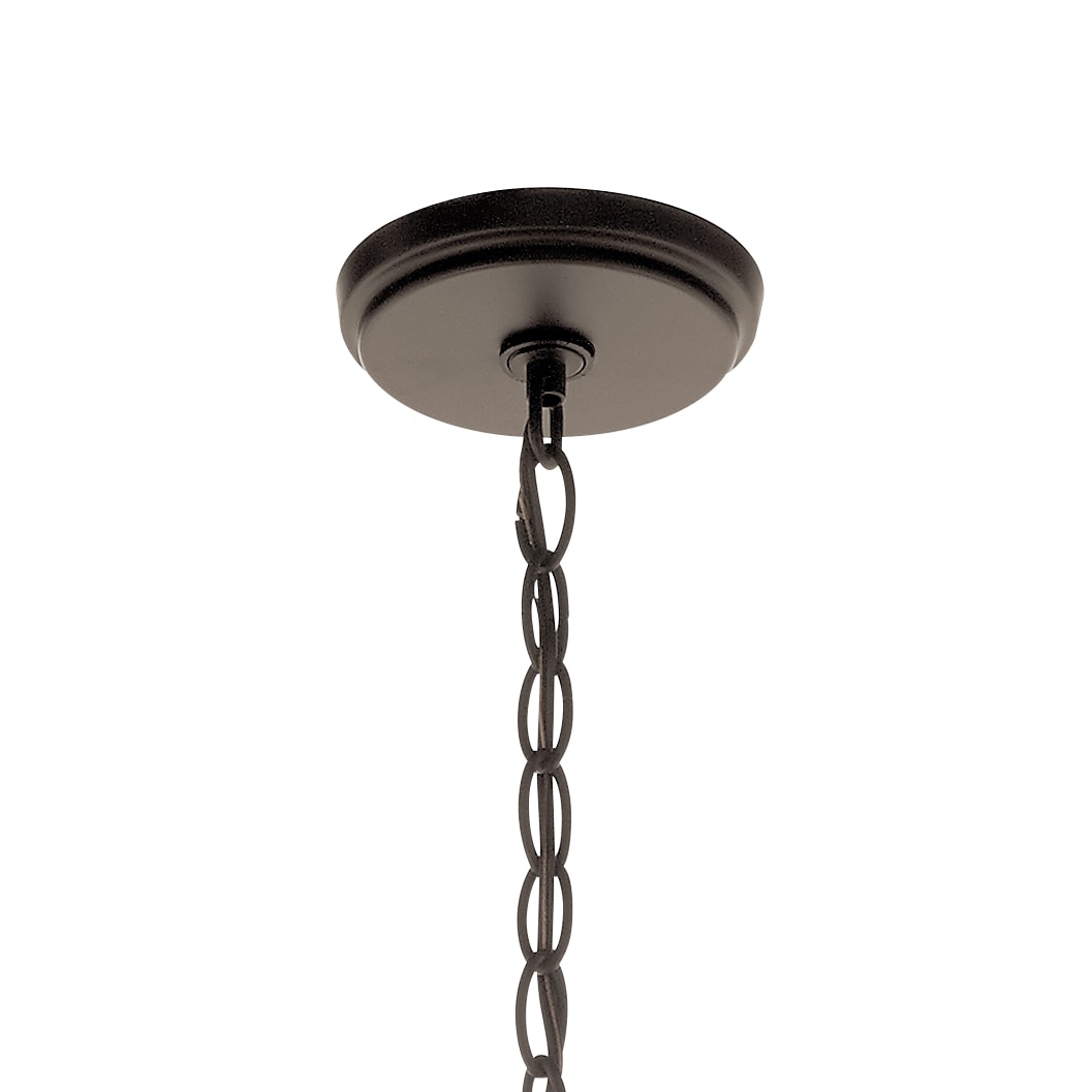 Kichler Armida 5 -Light Antique Bronze Etched glass Metal Chandelier