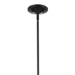 Kichler Melis 5 -Light Brushed Black Clear glass Steel Chandelier