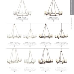 Kichler Circolo 6 -Light Polished Nickel Clear glass Metal Chandelier