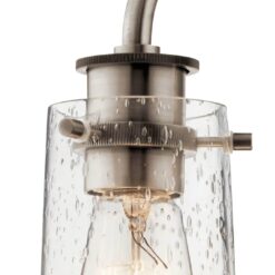 Kichler Braelyn 3 -Light Pewter Seeded glass Metal Chandelier