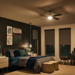 Kichler Roswell 1 -Light Brushed Nickel Modern/contemporary Etched glass Geometric Small Hanging Pendant Light