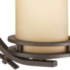 Kichler Hendrik 5 -Light Bronze Etched glass Metal Chandelier
