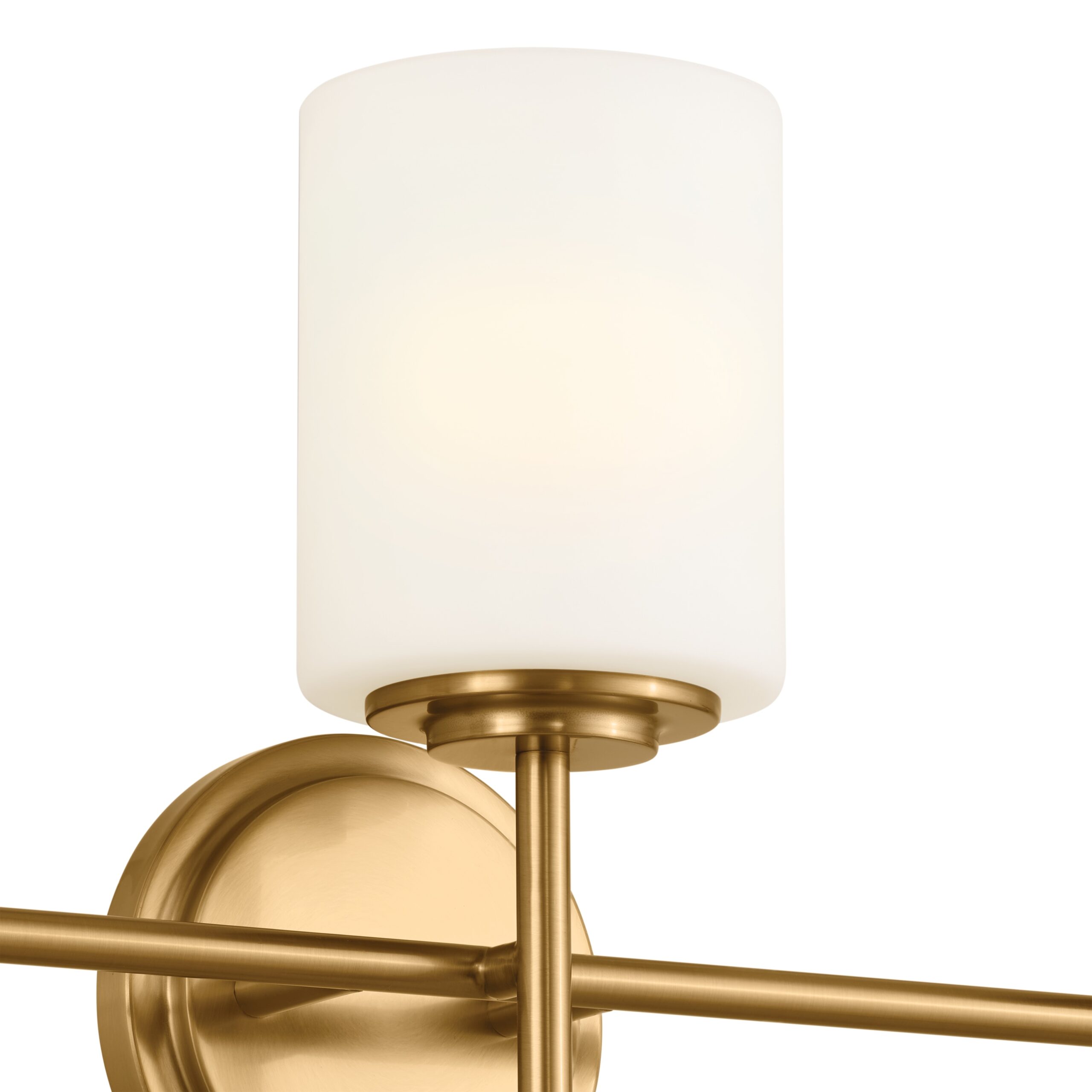 Kichler Ali 23.25-in 3 Light Brushed Gold Traditional Bathroom Vanity light