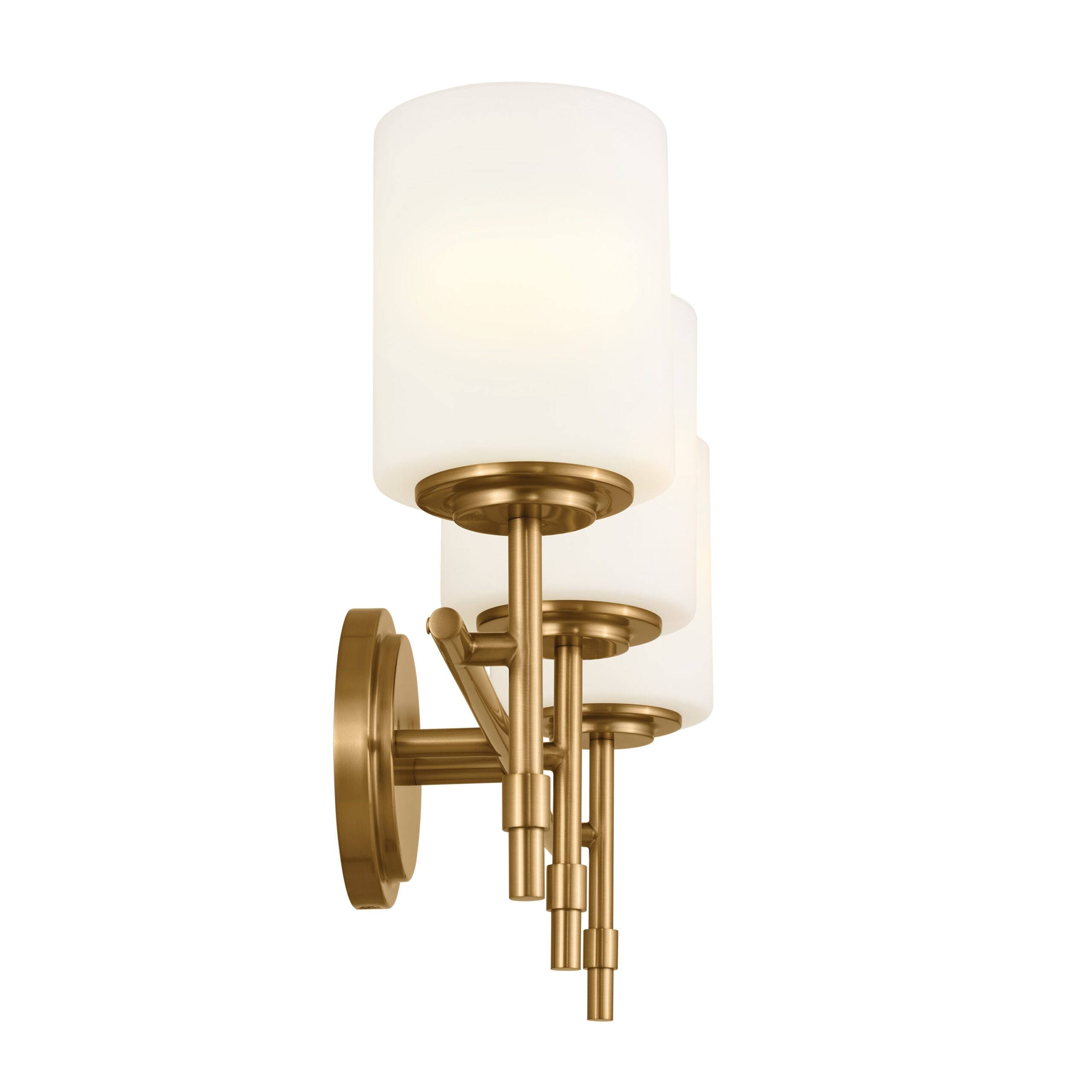 Kichler Ali 23.25-in 3 Light Brushed Gold Traditional Bathroom Vanity light
