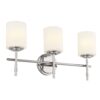 Kichler Ali 23.25-in 3 Light Polished Nickel Traditional Bathroom Vanity light