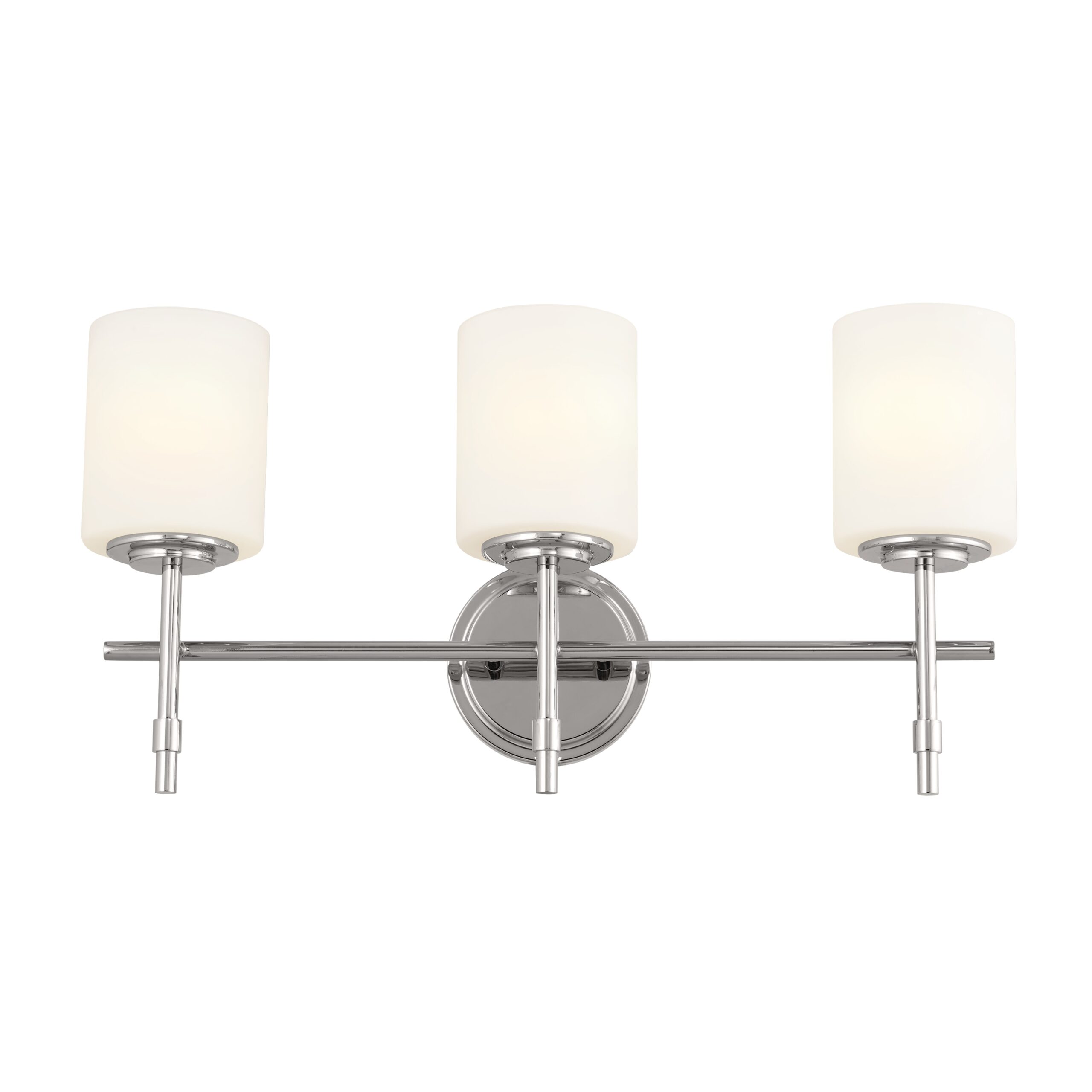 Kichler Ali 23.25-in 3 Light Polished Nickel Traditional Bathroom Vanity light