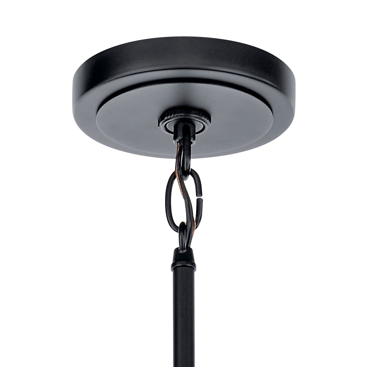 Kichler Eastmont 3 -Light Brushed Black Clear glass Steel Chandelier