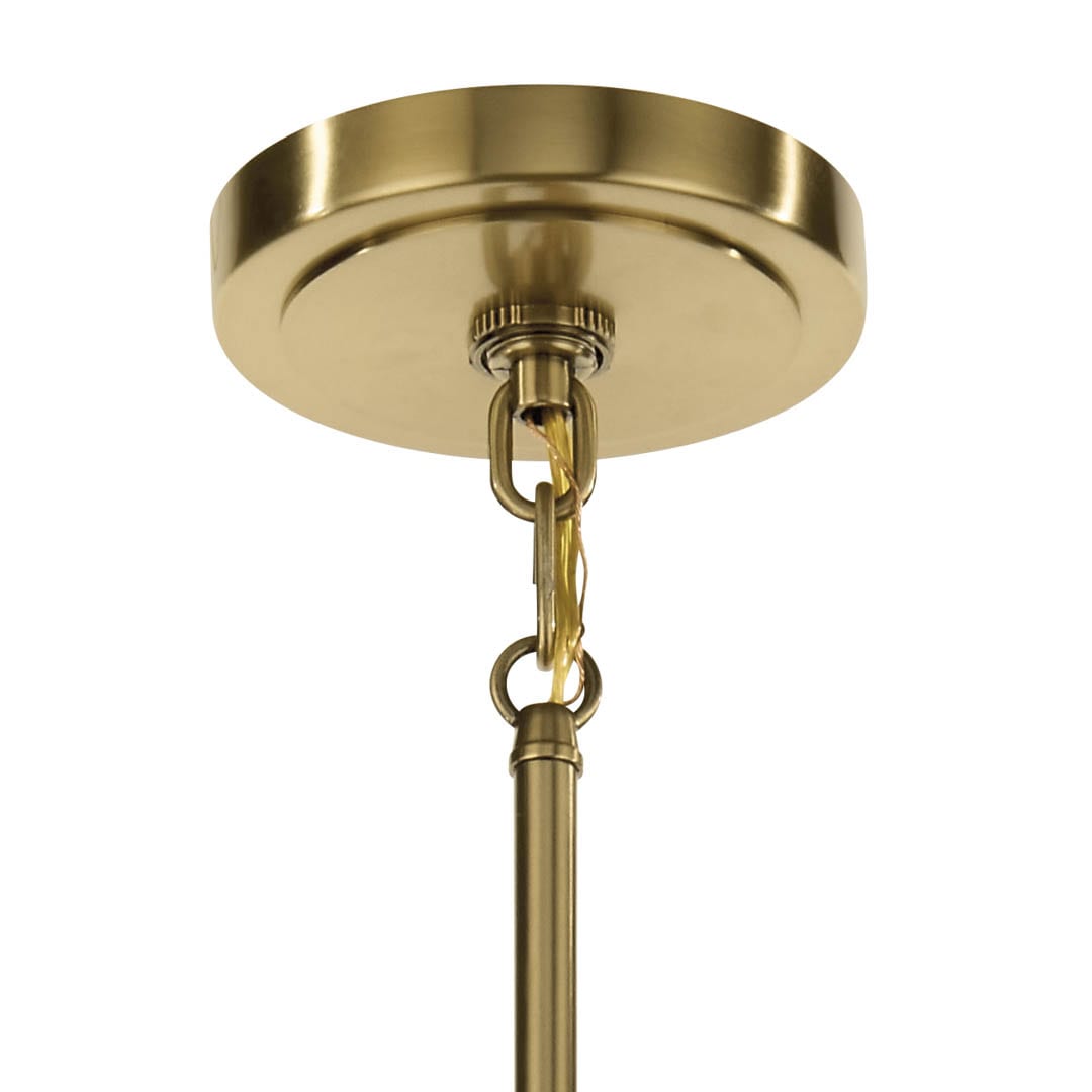 Kichler Eastmont 3 -Light Brushed Gold Clear glass Steel Chandelier