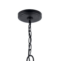 Kichler Winslow 9 -Light Brushed Black Seeded glass Metal Chandelier