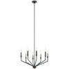 Kichler Armand 8 -Light Black Metal Chandelier