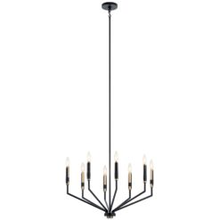 Kichler Armand 8 -Light Black Metal Chandelier