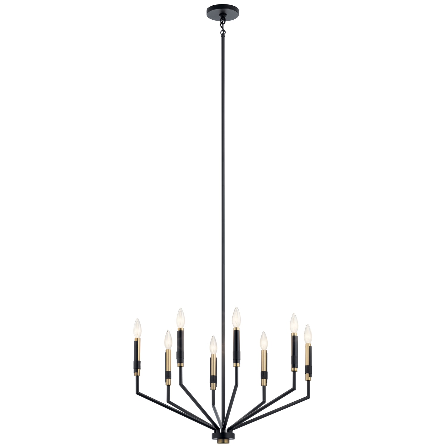 Kichler Armand 8 -Light Black Metal Chandelier