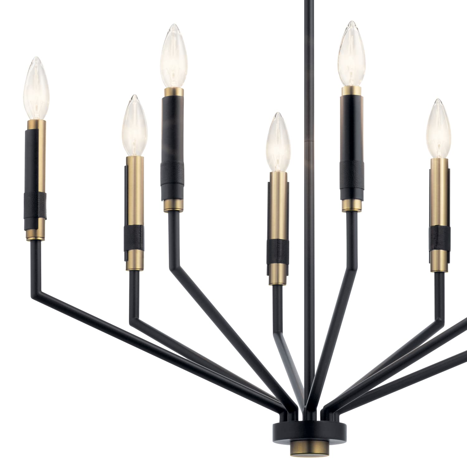 Kichler Armand 8 -Light Black Metal Chandelier