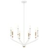 Kichler Armand 8 -Light Brushed White Steel Chandelier