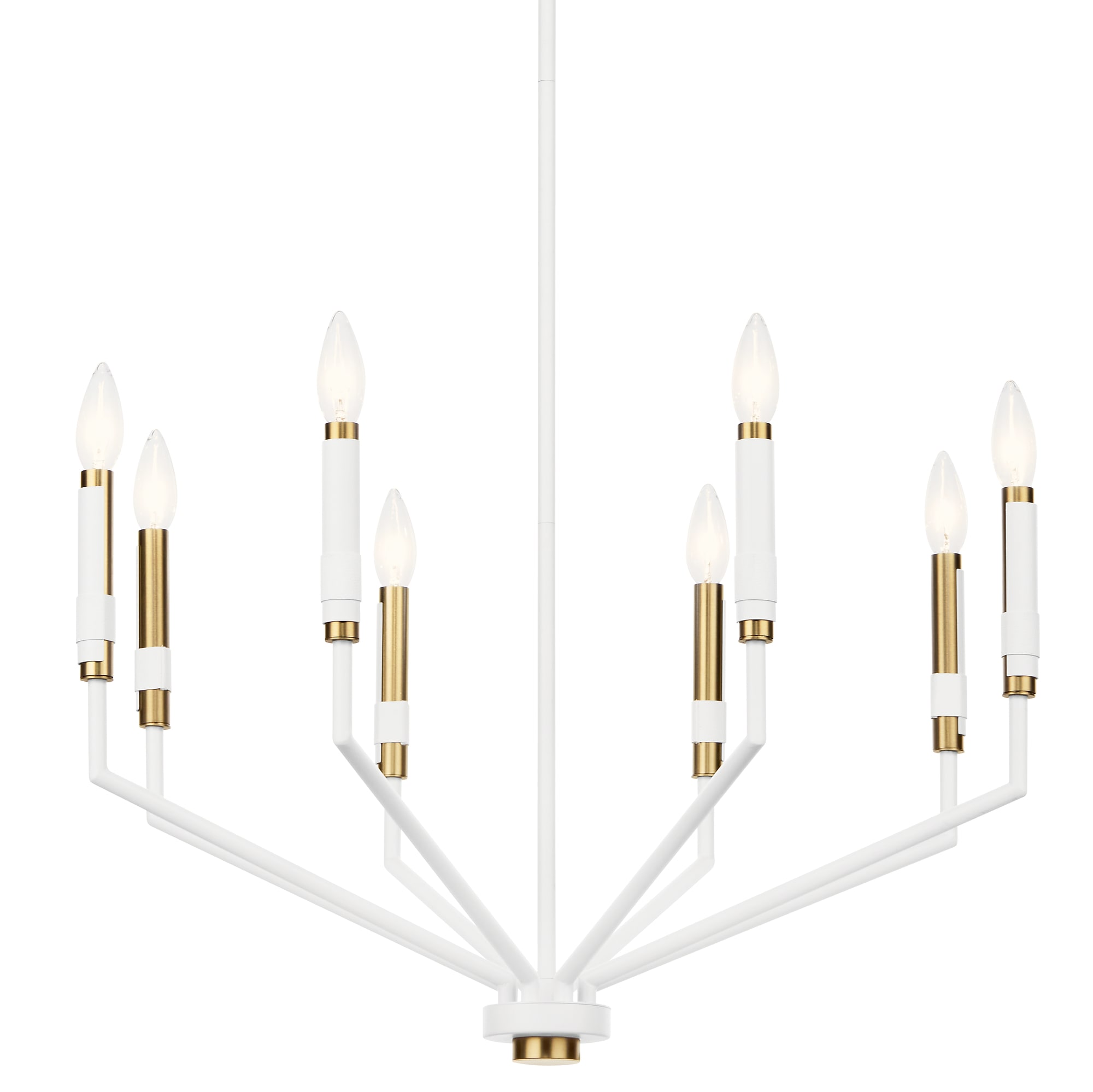 Kichler Armand 8 -Light Brushed White Steel Chandelier