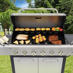 Kenmore Stainless steel 6 -Burner Liquid Propane Gas Grill 1 -Side Burner