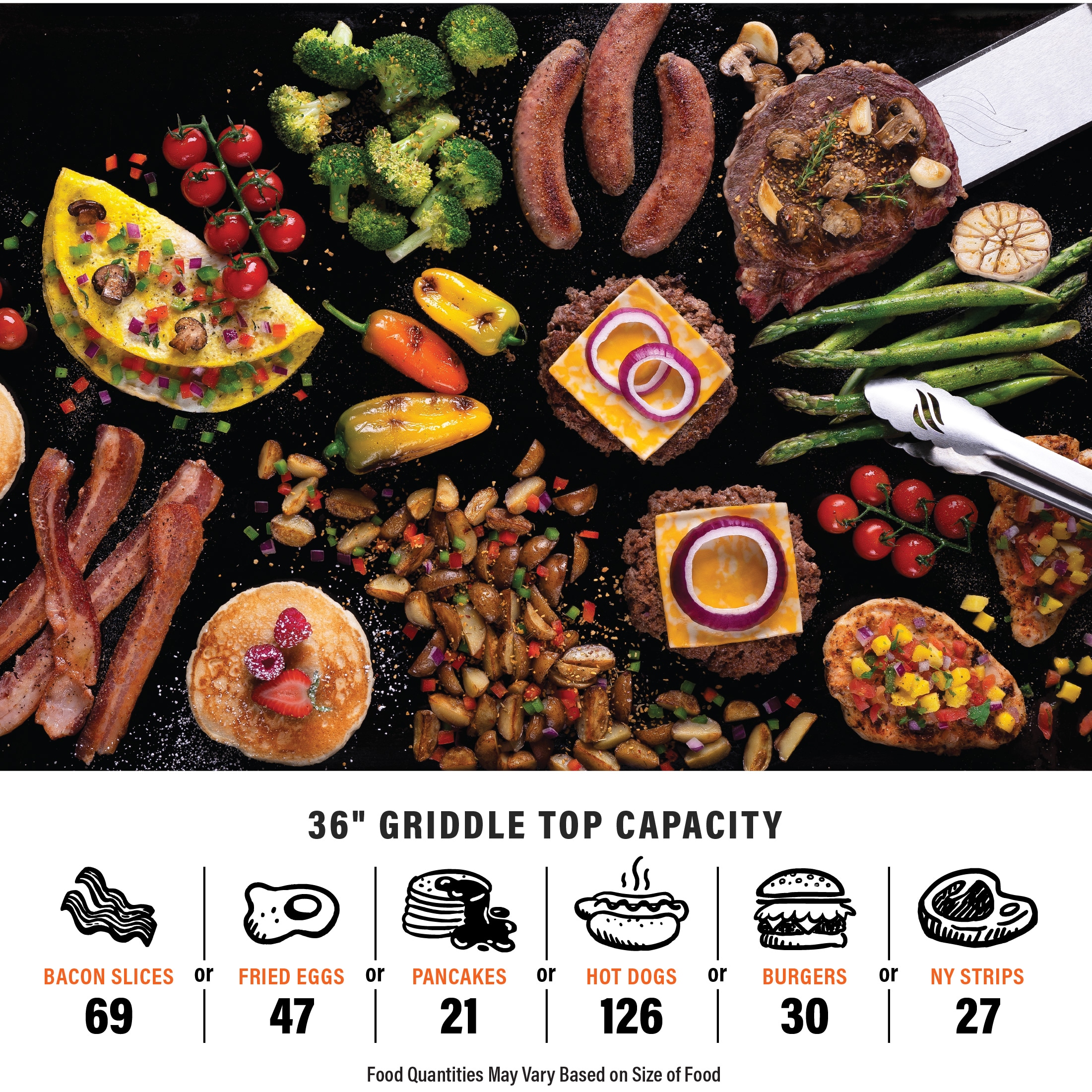Blackstone 36" Culinary Omnivore Griddle with Hood 4 -Burner Liquid propane Flat Top Grill