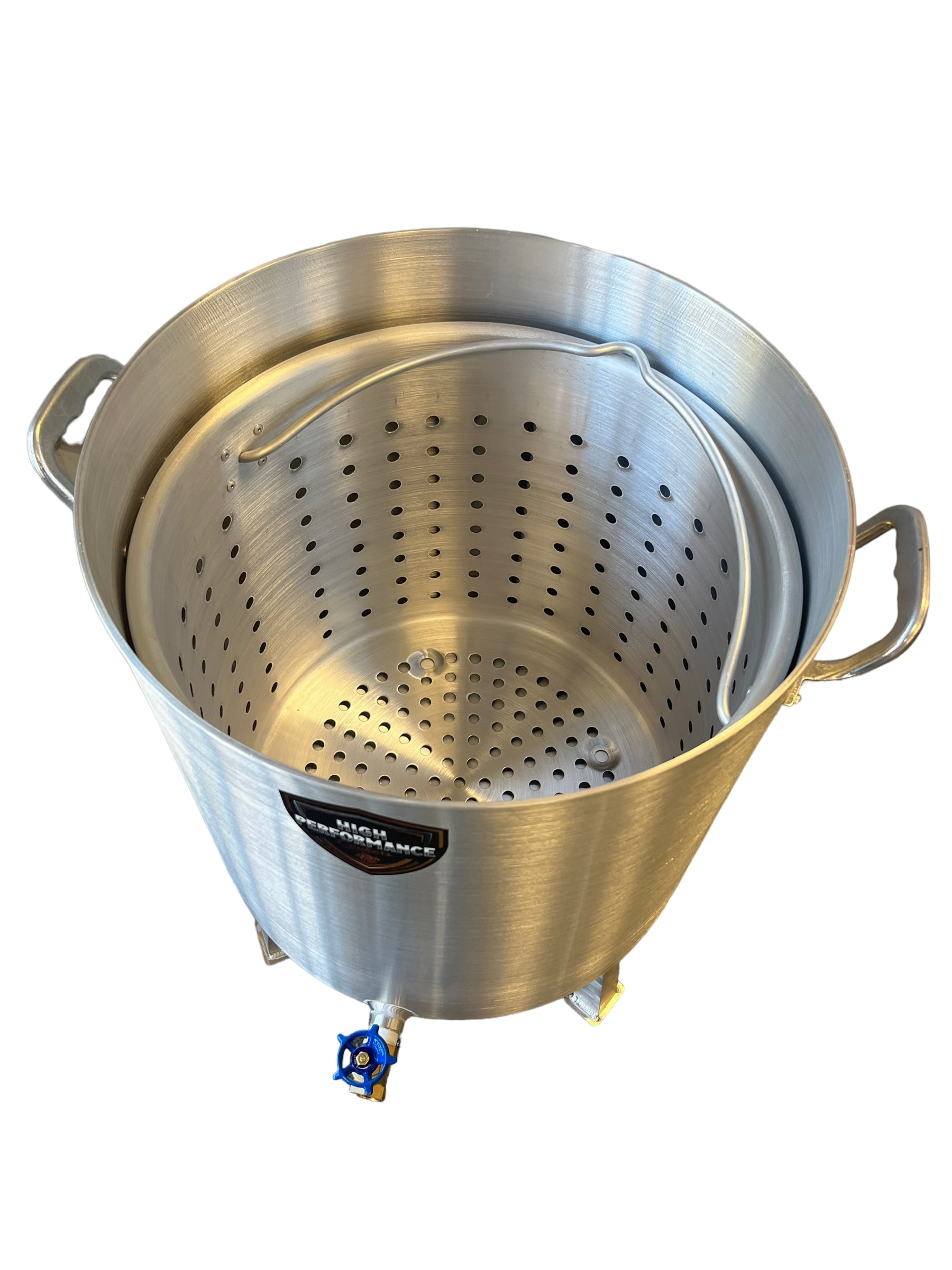 High Performance Cookers 100 Quart 3 -Burner Propane Manual Aluminized steel Boiler