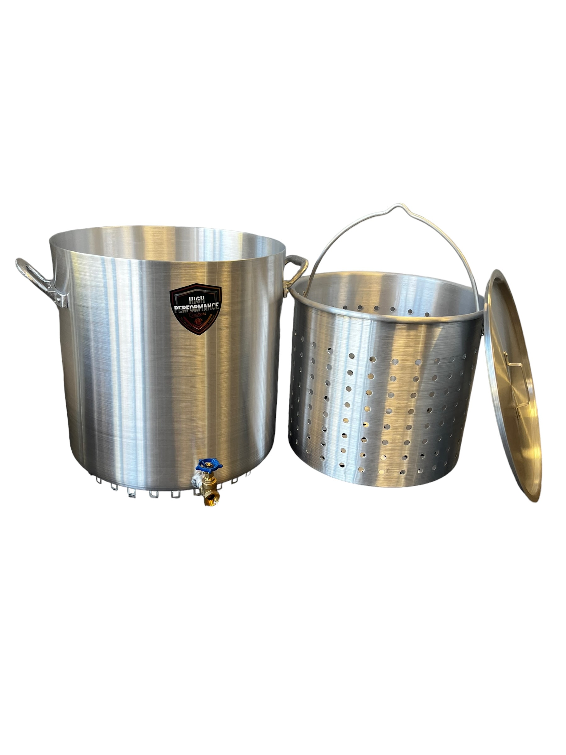 High Performance Cookers 100 Quart 3 -Burner Propane Manual Aluminized steel Boiler