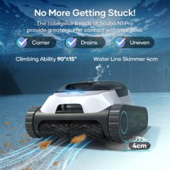 Aiper Scuba N1 Plus Cordless 6.1-in Robotic Pool Vacuum