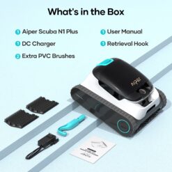 Aiper Scuba N1 Plus Cordless 6.1-in Robotic Pool Vacuum