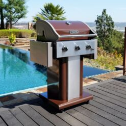 Permasteel Mocha 3 -Burner Liquid Propane Gas Grill