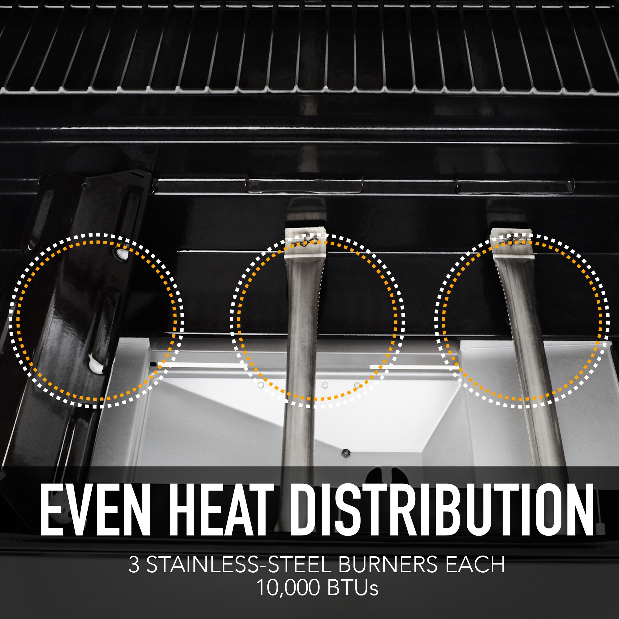 Permasteel Mocha 3 -Burner Liquid Propane Gas Grill