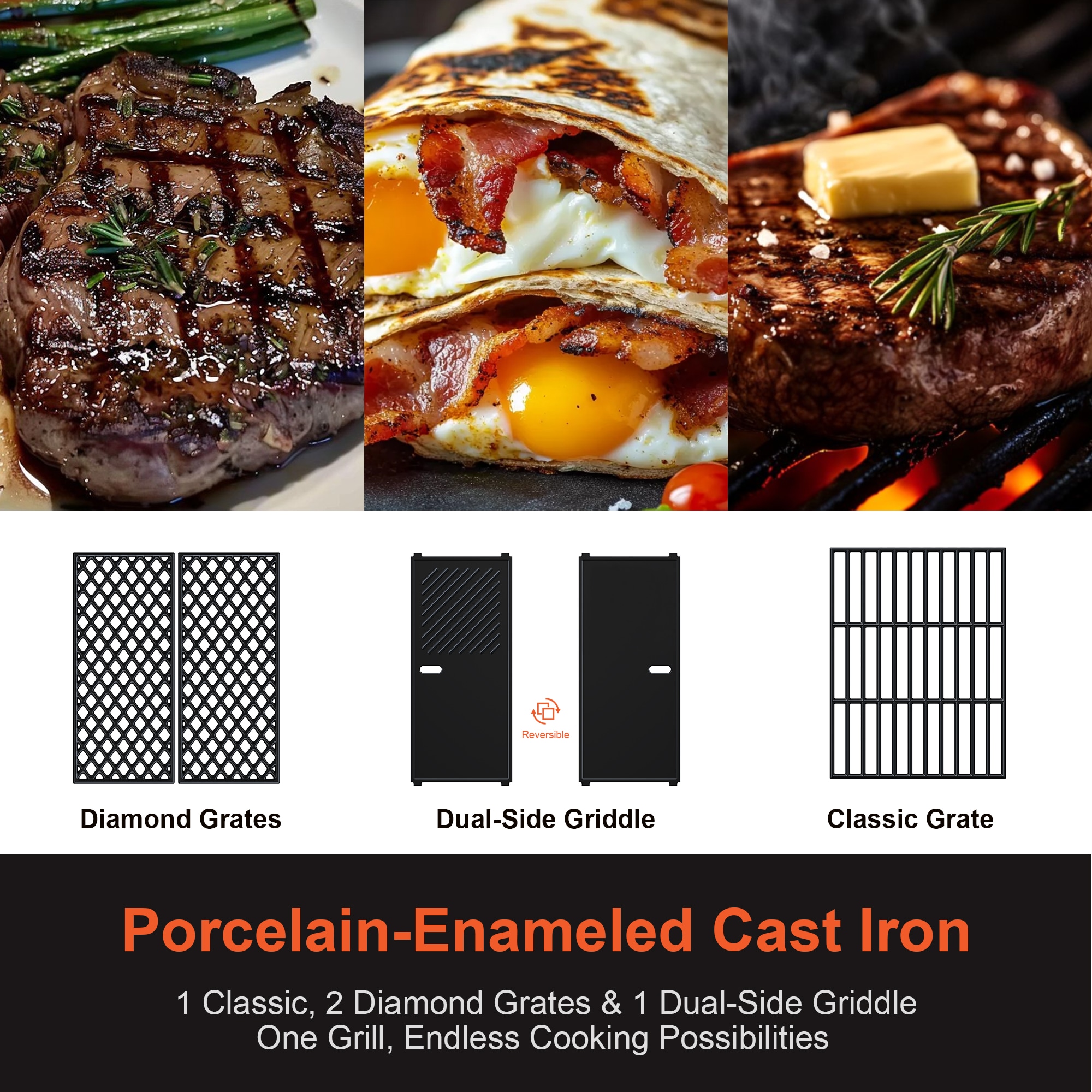 Brand-Man Grills BMMUST Polished Chrome 6 -Burner Infrared Liquid Propane Gas Grill 1 -Side Burner