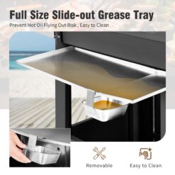 Sunshine Valley Black and Silver 6 -Burner Liquid Propane Gas Grill 1 -Side Burner
