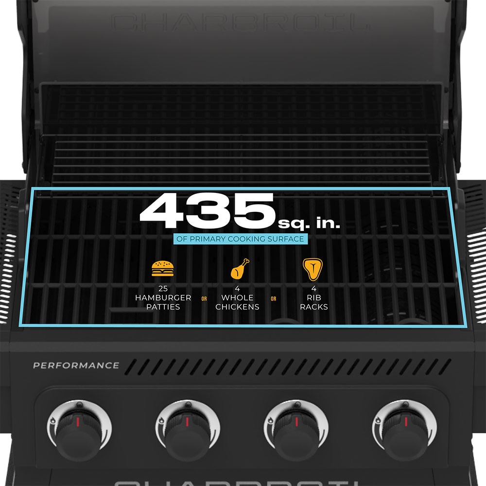 Charbroil Performance Series Black 4 -Burner Liquid Propane Gas Grill