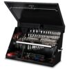 Montezuma Triangle 36.75-in W x 21.625-in H x 17.5-in D Steel Tool Chest ( Black )